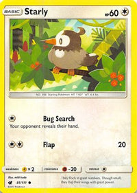 Starly 081  SM  Crimson Invasion - Common