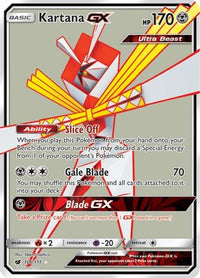 Kartana GX (Full Art) 106/111  - Holofoil SM  Crimson Invasion - Ultra Rare