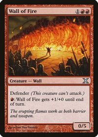 Wall of Fire -  Foil (10E-247) - 10th Edition