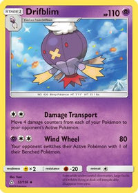 Drifblim/156  SM  Ultra Prism - Uncommon