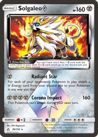 Solgaleo Prism Star 089  - Holofoil SM  Ultra Prism - Prism Rare