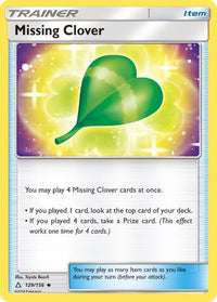 Missing Clover 129/156  SM  Ultra Prism - Uncommon