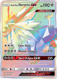 Dusk Mane Necrozma GX (Secret Rare)  - Holofoil SM  Ultra Prism - Secret Rare