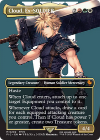 Cloud, Ex-SOLDIER (Borderless) -  (Borderless) (FIC-202) - Commander: FINAL FANTASY
