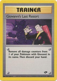 Giovanni's Last Resort (105/132) [Gym Challenge] Unlimited - Rare