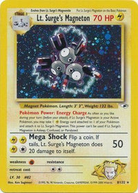 Lt. Surge's Magneton (008/132) [Gym Heroes] Unlimited Holofoil - Holo Rare