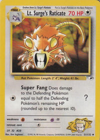 Lt. Surge's Raticate (051/132) [Gym Heroes] Unlimited - Uncommon
