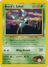Brock's Zubat (24) (24) 024  - Unlimited Gym Heroes - Rare