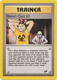 Blaine's Quiz #3 (112/132) [Gym Challenge] Unlimited - Uncommon