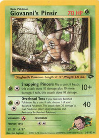 Giovanni's Pinsir (024/132) [Gym Challenge] Unlimited - Rare