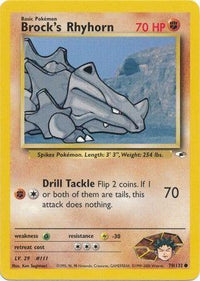 Brock's Rhyhorn (070/132) [Gym Heroes] Unlimited - Common