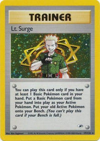 Lt. Surge (017/132) [Gym Heroes] Unlimited Holofoil - Holo Rare