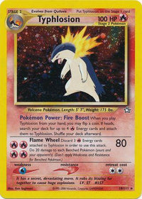 Typhlosion (18)  - Unlimited Holofoil Neo Genesis - Holo Rare