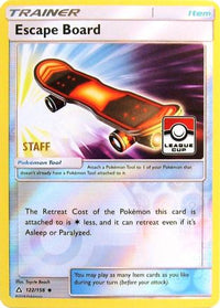 Escape Board - 122/156 (League Cup) [Staff]/156  - Reverse Holofoil League & Championship Cards - Promo