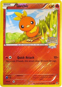 Torchic - 12/111 (City Championships) [Staff]/111  - Reverse Holofoil League & Championship Cards - Promo