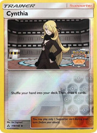 Cynthia - 119/156 (Regional Championships)/156  - Reverse Holofoil League & Championship Cards - Promo