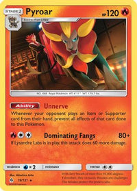 Pyroar  - Holofoil SM  Forbidden Light - Holo Rare