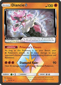 Diancie Prism Star 074  - Holofoil SM  Forbidden Light - Prism Rare