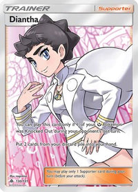 Diantha (Full Art)  - Holofoil SM  Forbidden Light - Ultra Rare
