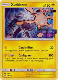 Xurkitree - SM116 (Prerelease) [Staff]  - Holofoil SM Promos - Promo