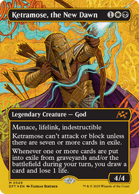 Ketramose, the New Dawn -  (Borderless) Foil (DFT-549) - Aetherdrift