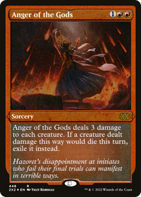 Anger of the Gods (Foil Etched) -  Foil (2X2-448) - Double Masters 2022