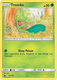 Treecko (7) (7) 007  SM  Celestial Storm - Common