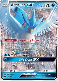 Articuno GX 031  - Holofoil SM  Celestial Storm - Ultra Rare