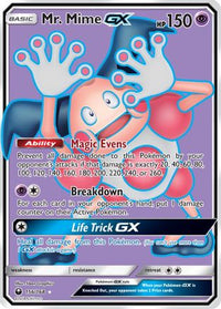 Mr. Mime GX (Full Art)  - Holofoil SM  Celestial Storm - Ultra Rare