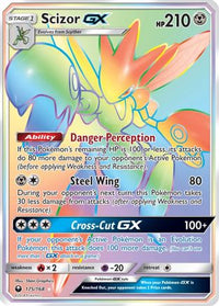 Scizor GX (Secret)  - Holofoil SM  Celestial Storm - Secret Rare