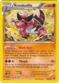 Krookodile - 62/98 (BW Emerging Powers)/098  - Holofoil Deck Exclusives - Holo Rare