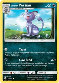 Alolan Persian - 79/149 (Cosmos Holo)/149  - Holofoil Blister Exclusives - Promo