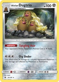 Alolan Dugtrio (Cosmos Holo) 087/149  - Holofoil Blister Exclusives - Promo