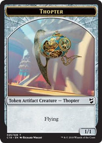 Thopter (025) // Servo Double-Sided Token -  (C18-25 // 24) - Commander 2018