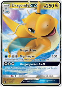 Dragonite GX 037  - Holofoil Dragon Majesty - Ultra Rare