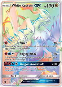 White Kyurem GX (Secret)  - Holofoil Dragon Majesty - Secret Rare