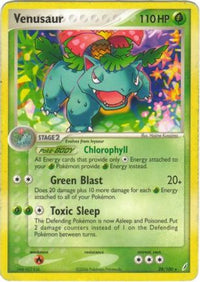 Venusaur - 28/100 (EX Crystal Guardians)/100  - Holofoil Deck Exclusives - Holo Rare