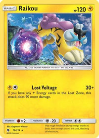Raikou 079/214  SM  Lost Thunder - Rare