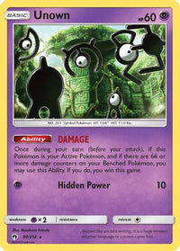 Unown (90) (90) 090  SM  Lost Thunder - Rare