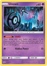 Unown (91) (91) 091/214  SM  Lost Thunder - Rare