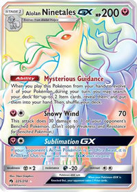 Alolan Ninetales GX (Secret)  - Holofoil SM  Lost Thunder - Secret Rare