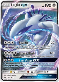 Lugia GX 159  - Holofoil SM  Lost Thunder - Ultra Rare
