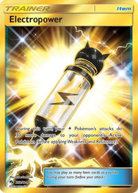 Electropower (Secret)  - Holofoil SM  Lost Thunder - Secret Rare