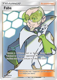 Faba (Full Art)  - Holofoil SM  Lost Thunder - Ultra Rare