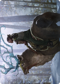 Boreal Outrider Art Card -  (Borderless) (ASKHM-042) - Art Series: Kaldheim