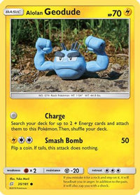Alolan Geodude (35) (35) 035  SM  Team Up - Common