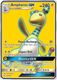 Ampharos GX (Full Art)  - Holofoil SM  Team Up - Ultra Rare