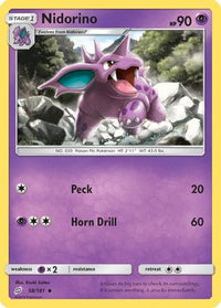 Nidorino 058  SM  Team Up - Uncommon