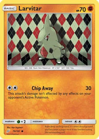 Larvitar 079  SM  Team Up - Common