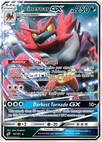 Incineroar GX 097  - Holofoil SM  Team Up - Ultra Rare